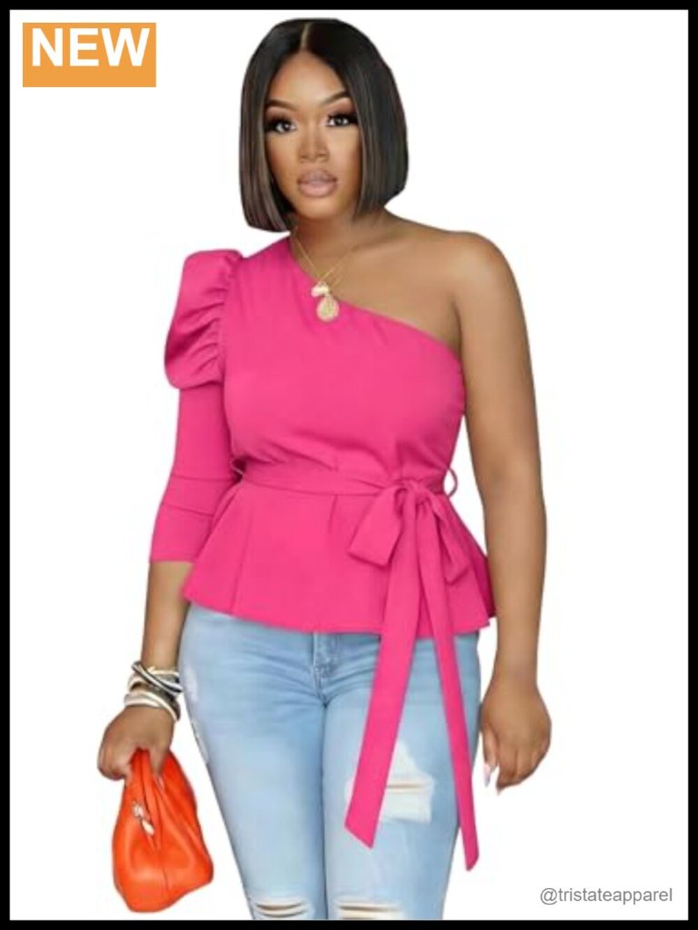 Women's Off Shoulder Ruffle Puff Sleeve Blouse Peplum Asymmetrical Top